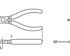 Beta Pince Et Ciseaux 010090006 1009 160 Pince Extra-longue, Branches PVC Doubles Antidérapantes, Chromées