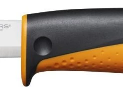 Fiskars Couteau à Lame Fixe 1023618 Couteau Universel Avec Aiguiseur (orange)