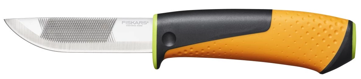Fiskars Couteau à Lame Fixe 1023619 Couteau à Usage Intensif Avec Aiguiseur (vert) 1 Fiskars Couteau à Lame Fixe 1023619 Couteau à Usage Intensif Avec Aiguiseur (vert)