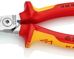 Knipex Pince Et Ciseaux 13 66 180 1366180 VDE Dénudeur D'isolant De 180 Mm Avec Coupe-câble