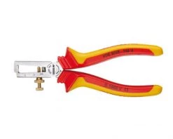 Gedore Pince Et Ciseaux 1552074 VDE 8098 H Pince à Dénuder VDE Avec Manchon Isolant 160 Mm