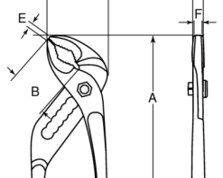 Bahco Pince Et Ciseaux 2971G-250 Pince Pour Pompe à Eau 250mm