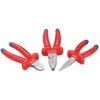 Gedore Pince Et Ciseaux 6708120 VDE S 8003 Jeu De Pinces VDE Avec Isolateur De Trempage 3 Pièces