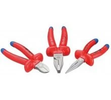 Gedore Pince Et Ciseaux 6708120 VDE S 8003 Jeu De Pinces VDE Avec Isolateur De Trempage 3 Pièces