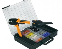 Weidmuller Pince Et Ciseaux 9028680000 Boîte D'assortiment - Dénudeur De Fil + Pince à Sertir + Embouts