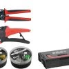 Wiha Pince Et Ciseaux 93001002 Jeu D'outils De Dénudage Et De Sertissage 5 Pièces Avec Embouts 500 Pièces, Code Couleur 2 (DE) En L-Boxx Mini