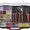 Wiha Pince Et Ciseaux 93001011 Jeu D'outils De Dénudage Et De Sertissage 4 Pièces Avec éléments De Connexion 2 600 Pièces Code Couleur 1 (FR) En Boîte D'assortiment