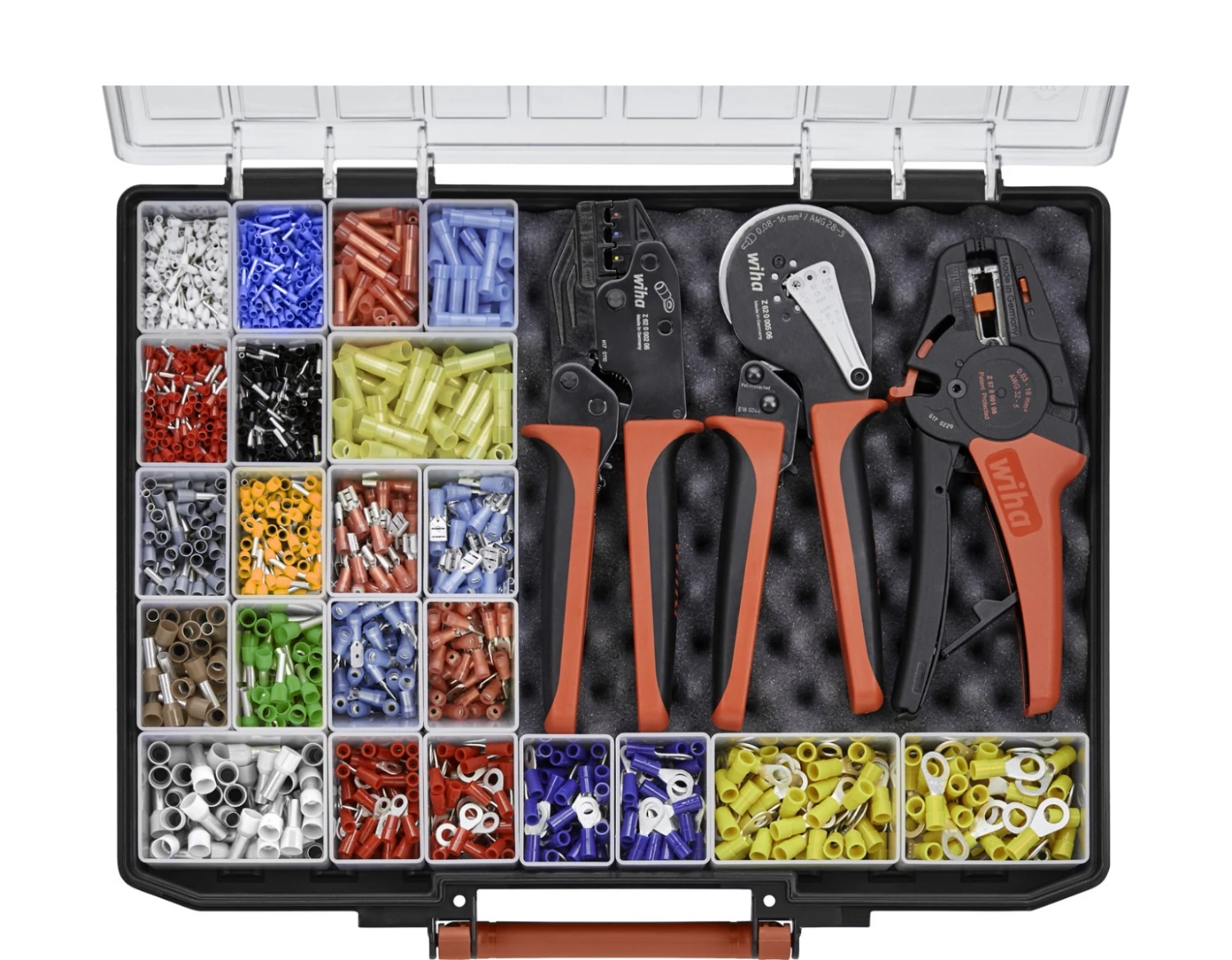 Wiha Pince Et Ciseaux 93001011 Jeu D'outils De Dénudage Et De Sertissage 4 Pièces Avec éléments De Connexion 2 600 Pièces Code Couleur 1 (FR) En Boîte D'assortiment 1 Wiha Pince Et Ciseaux 93001011 Jeu D'outils De Dénudage Et De Sertissage 4 Pièces Avec éléments De Connexion 2 600 Pièces Code Couleur 1 (FR) En Boîte D'assortiment