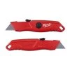 Milwaukee Accessoires Couteau à Lame Rétractable Cutter Sécurité Auto-rétractable