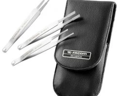 Facom Pince Et Ciseaux DX.145TCJ3 Pincette En Diamant Pour Le Nettoyage Des Contacts En 3 Parties