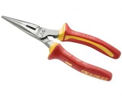 Facom Expert Pince Et Ciseaux E050408 Pince à Mâchoires Hémisphériques, Droites - Isolation Jusqu'à 1000V 160 Mm - VDE