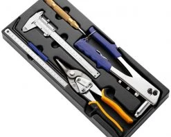 Facom Expert Pince Et Ciseaux E142401 Ciseaux à Métaux à Coupe Droite 6 Pièces