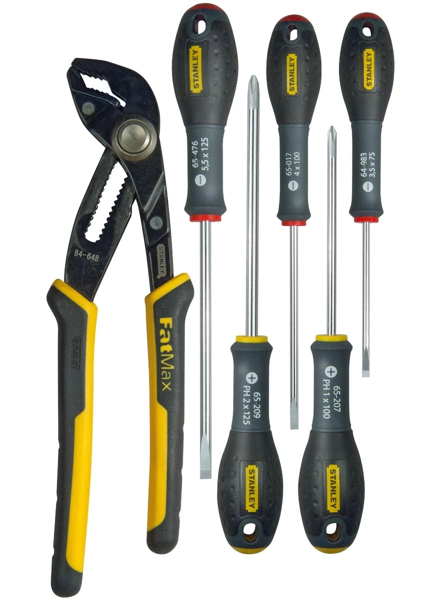 Stanley Pince Et Ciseaux FMHT0-62639 Jeu De Tournevis FatMax 6 Pièces Pince Pour Pompe à Eau 1 Stanley Pince Et Ciseaux FMHT0-62639 Jeu De Tournevis FatMax 6 Pièces Pince Pour Pompe à Eau