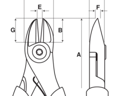 Bahco Pince Et Ciseaux Fraises Diagonales à Tranchants Progressifs 2101G-160
