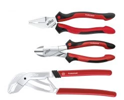 Wiha Pince Et Ciseaux Jeu De Pinces Professionnel Combinaison De Puissance, Pompe à Eau, Coupeur De Puissance 3 Pièces (26854)