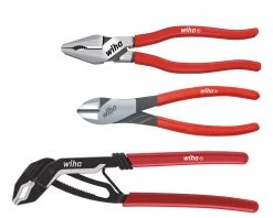 Wiha Pince Et Ciseaux Kit De Pinces Classic Power Combinaison, Pompe à Eau, Coupeur électrique 3 Pièces (26853)