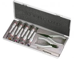 Facom Pince Et Ciseaux MT.J3 Jeu De Tournevis Et De Pinces Micro-Tech® 11 Pièces