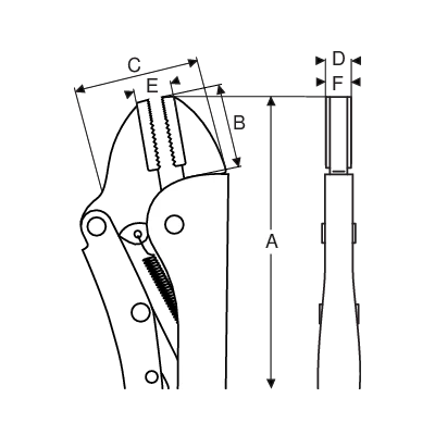 Bahco Pince Et Ciseaux Pince à Mâchoires Droites 2958-200 2 Bahco Pince Et Ciseaux Pince à Mâchoires Droites 2958-200 – Image 2