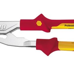 Wiha Pince Et Ciseaux Pince Pour Pompe à Eau Professional électrique Avec Réglage Par Bouton Poussoir Sous Blister (38632) 250 Mm