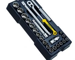 Stanley Pince Et Ciseaux STMT1-74726 Jeu De Douilles Transmodule ½" 12 Côtés 23 Pièces