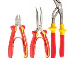 Facom Pince Et Ciseaux VE.A3 Jeu De 3 Pinces, Isolées Jusqu'à 1000 Volts